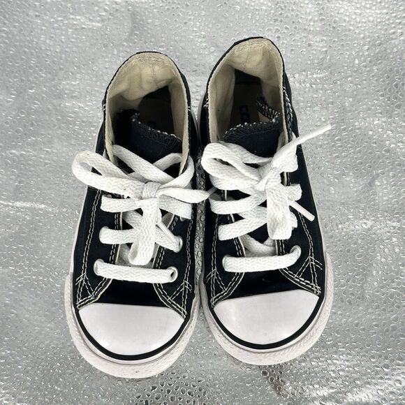 Converse Chuck Taylor All Star Hi Toddler Black/White Shoe Size 7C 7J231 - Picture 3 of 12